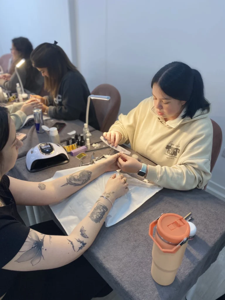 Practical nail technician training